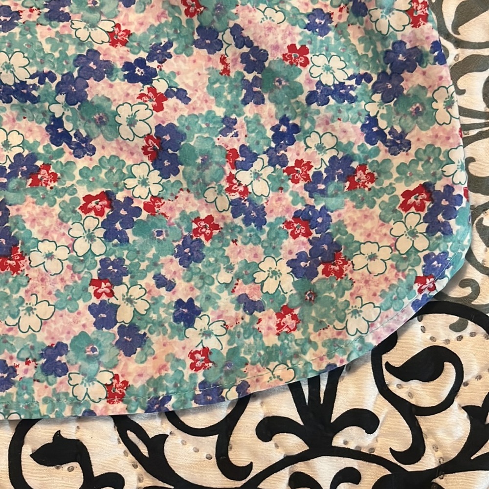 Talbots Floral Button Front Shirt - Picture 7 of 7